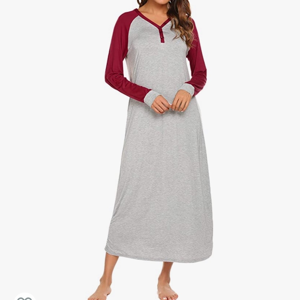 📦Gray/Wine Sleep Dress (XXL-34)
